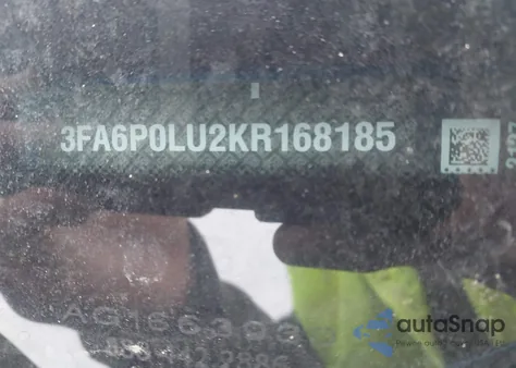 2019 Ford Fusion Hybrid Se from USA, damaged, VIN 3FA6P0LU2KR168185